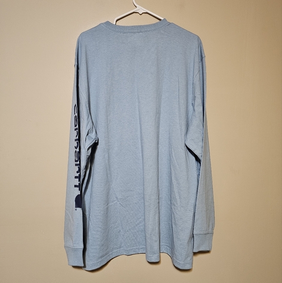 Carhartt Loose Fit Long Sleeve Men's Sz XL Light Blue Crew Neck TK0231-M - Picture 5 of 6